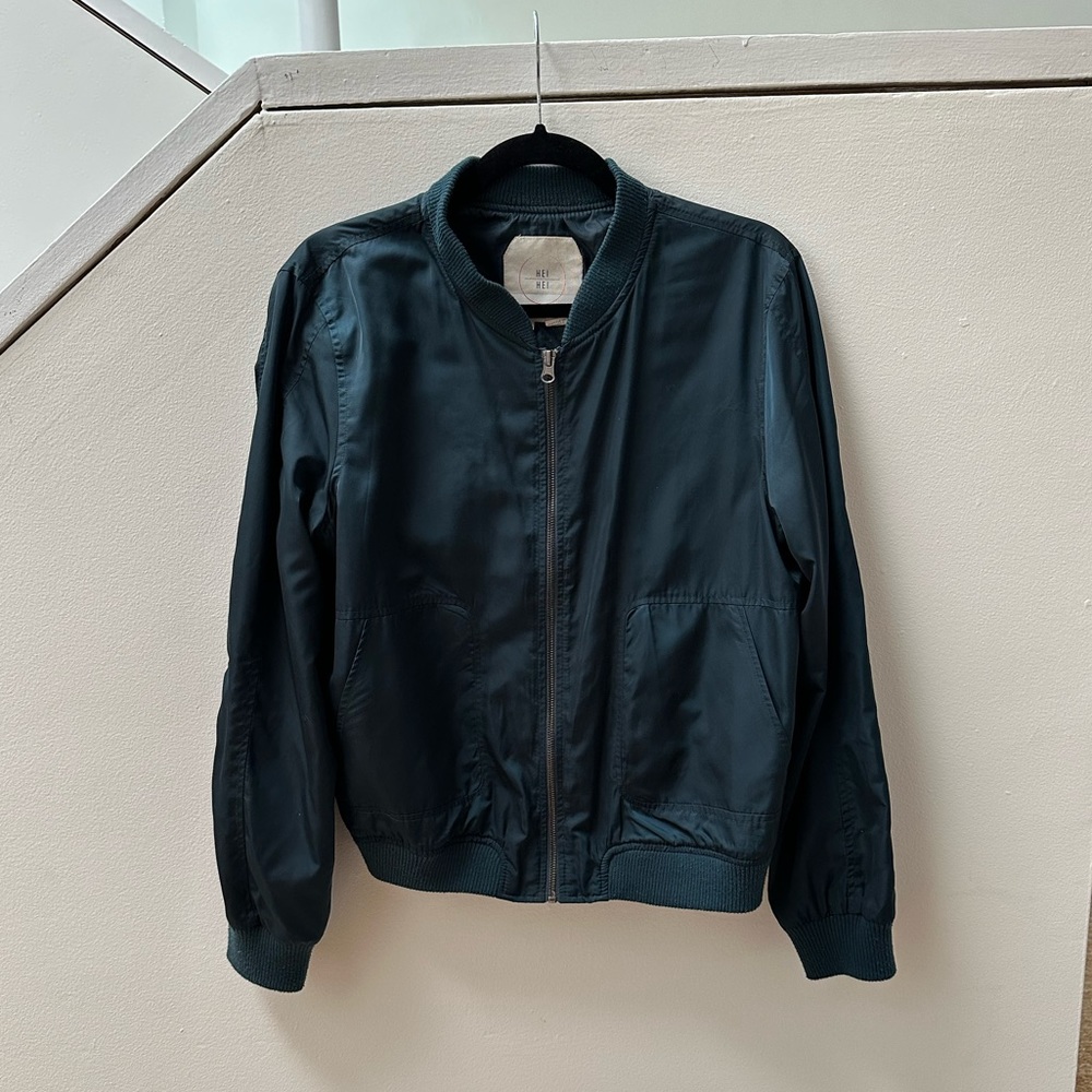 Anthropologie silky bomber size M